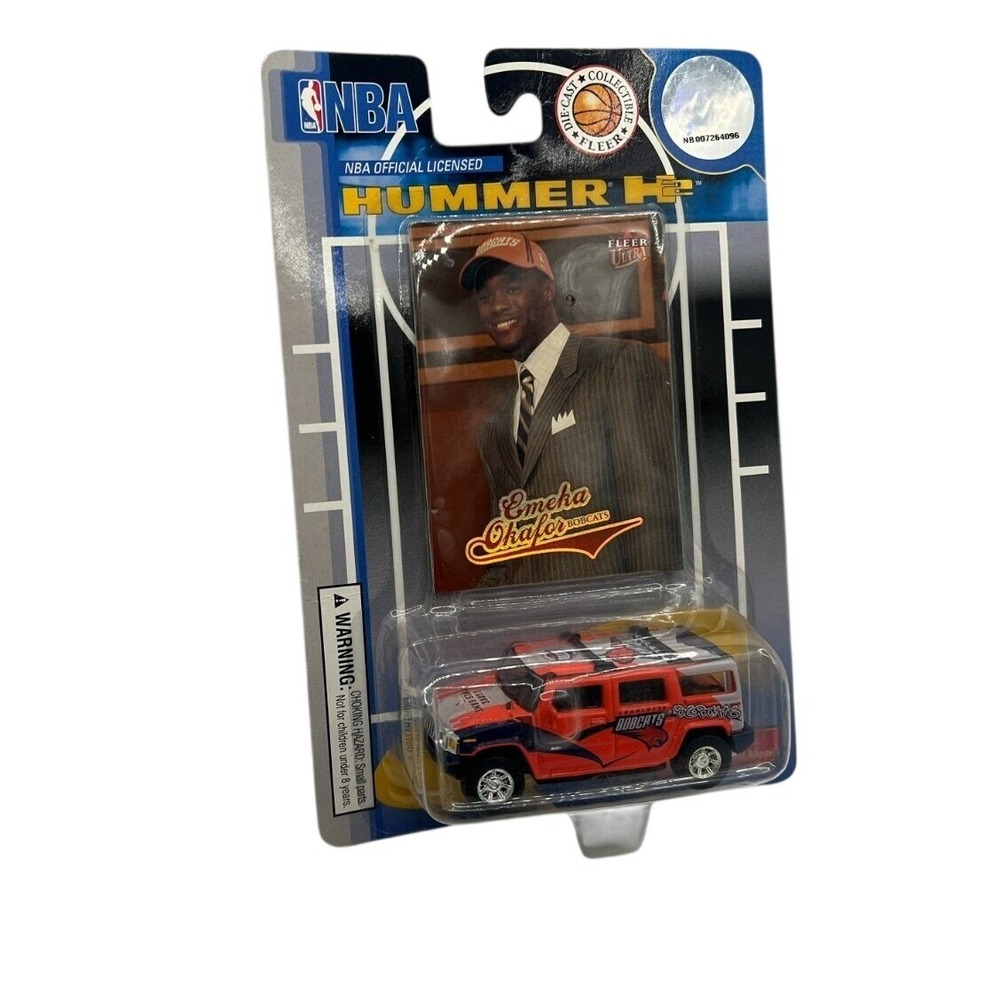 NBA Fleer Ultra Emeka Okafor Charlotte Bobcats Hummer H2 1:64 Die-Cast Card 2004